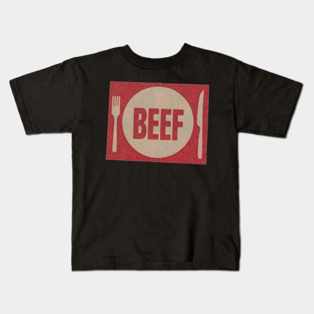 Beef - RansomNote Kids T-Shirt by RansomNote